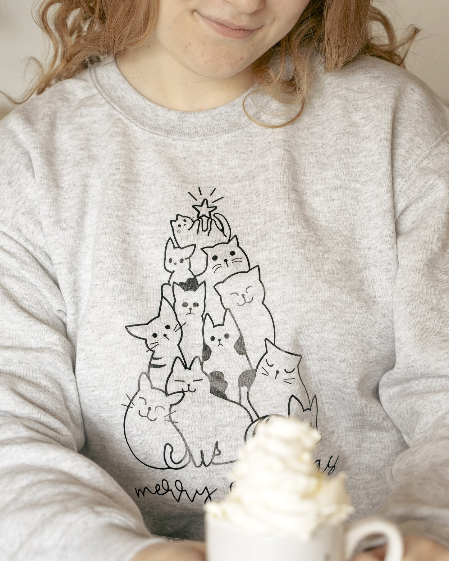 Katte træ - juletrøje