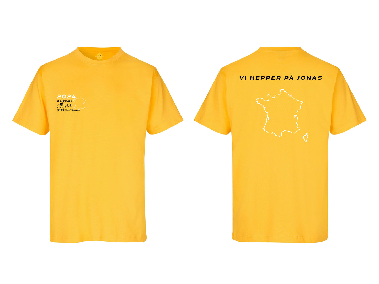 Etape trøjen - T-shirt - Gul