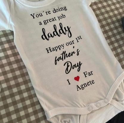 Baby stocking med tryk